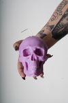 Small Human Skull Candle