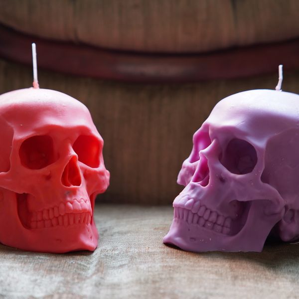 The Large Human Skull Candle