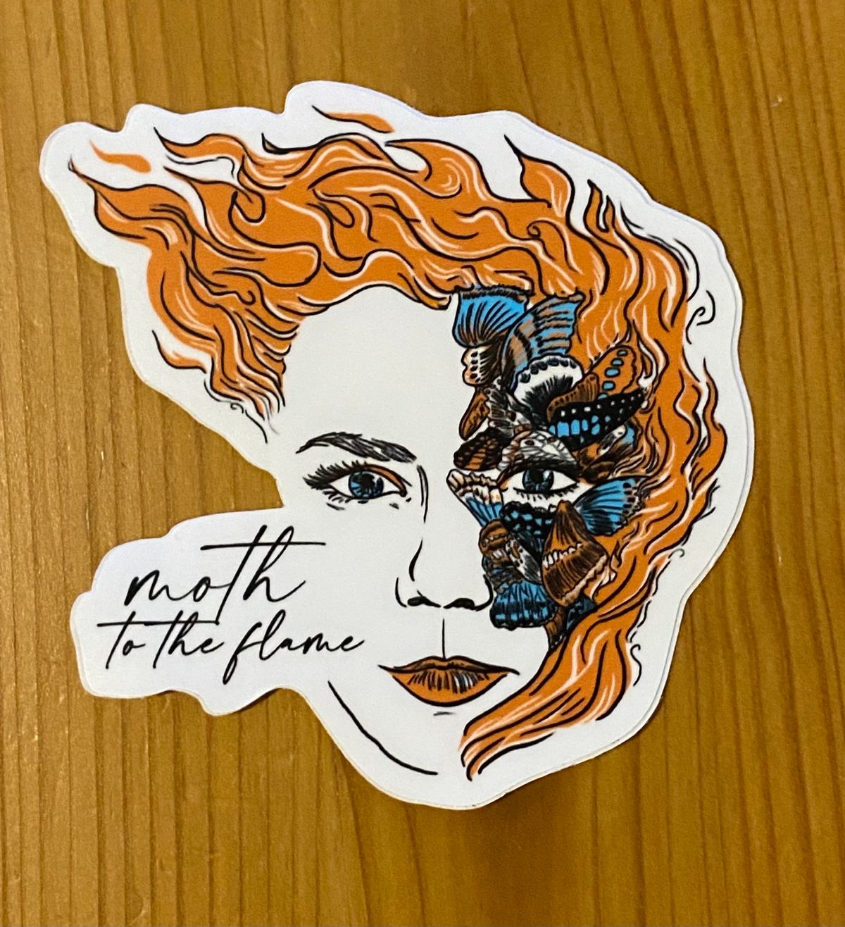 Moth To The Flame Sticker