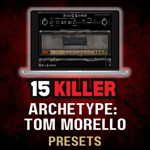 Archetype Tom Morello Studio Versatile Preset Pack – 15 clean, crunch, and lead tones for Neural DSP plugin by Karl Golden.