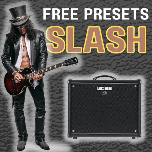 Free Slash-inspired presets for Boss Katana guitar amplifier