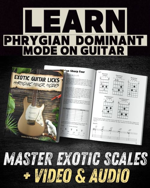 Phrygian Dominant Guitar Licks - Neo-Classical and Hard Rock Mastery Visual Guide