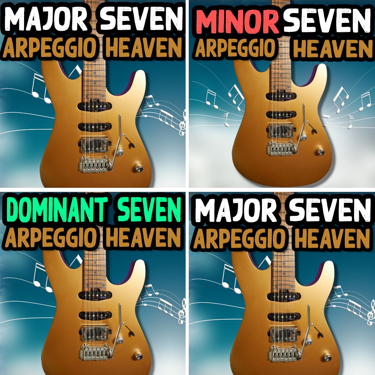 Arpeggio Heaven Bundle Practice Pack  (Maj, Min, Dom, Half-dim)