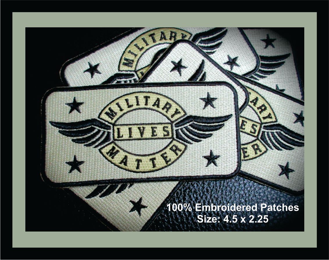 MILITARY LIVES MATTER PATCH (Free shipping)