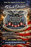 MILITARY LIVES MATTER DECALS - FREE SHIPPING!