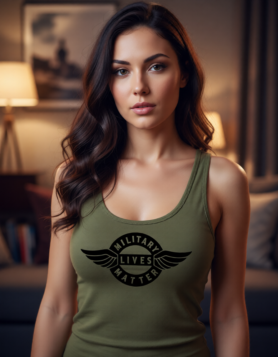 MILITARY LIVES MATTER - Girls Racerback (Free shipping)