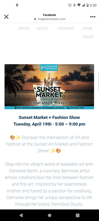 Imagine Museum Sunset Market 