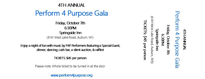 4th Annual Perform 4 Purpose Gala