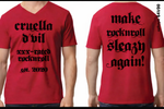 MAKE ROCKNROLL V-NECK T-SHIRT