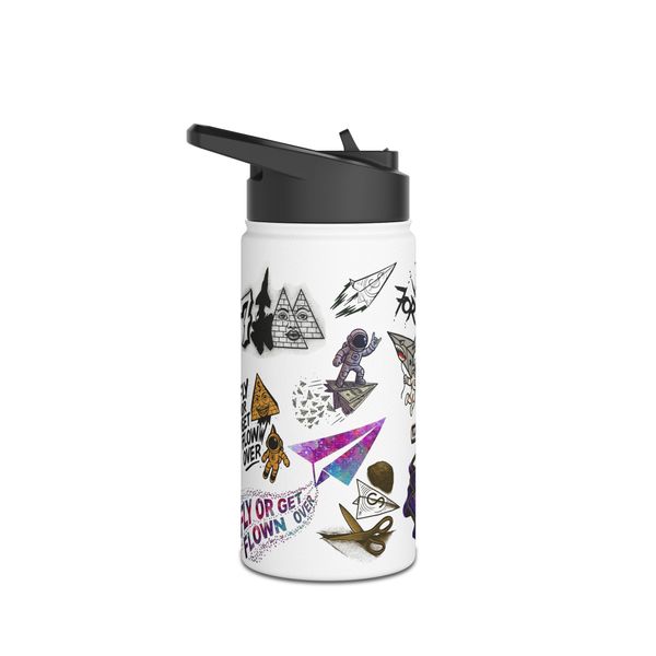 Sticker Stainless Steel Water Bottle