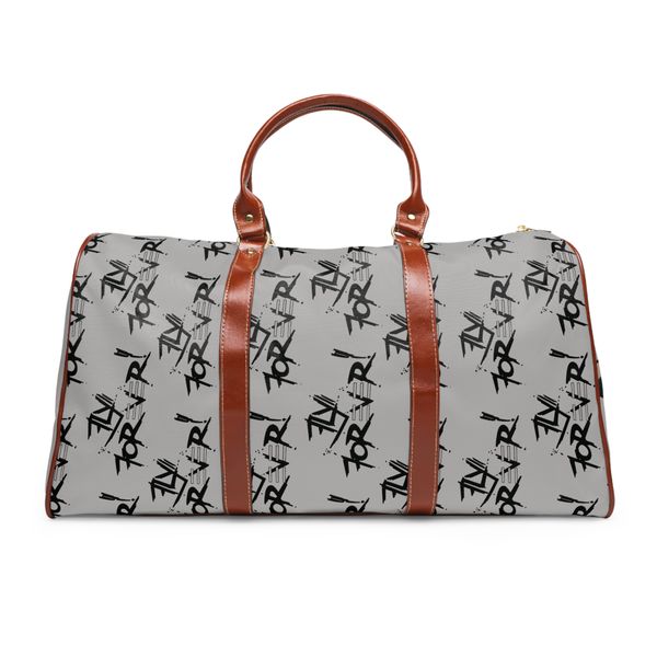 Waterproof Travel Duffle Bag Monogram Graffiti All-Over Print 