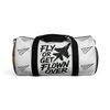 Fly Or Get Flown Over Duffel Bag-Bold Aviation Graphic Travel Gym Bag