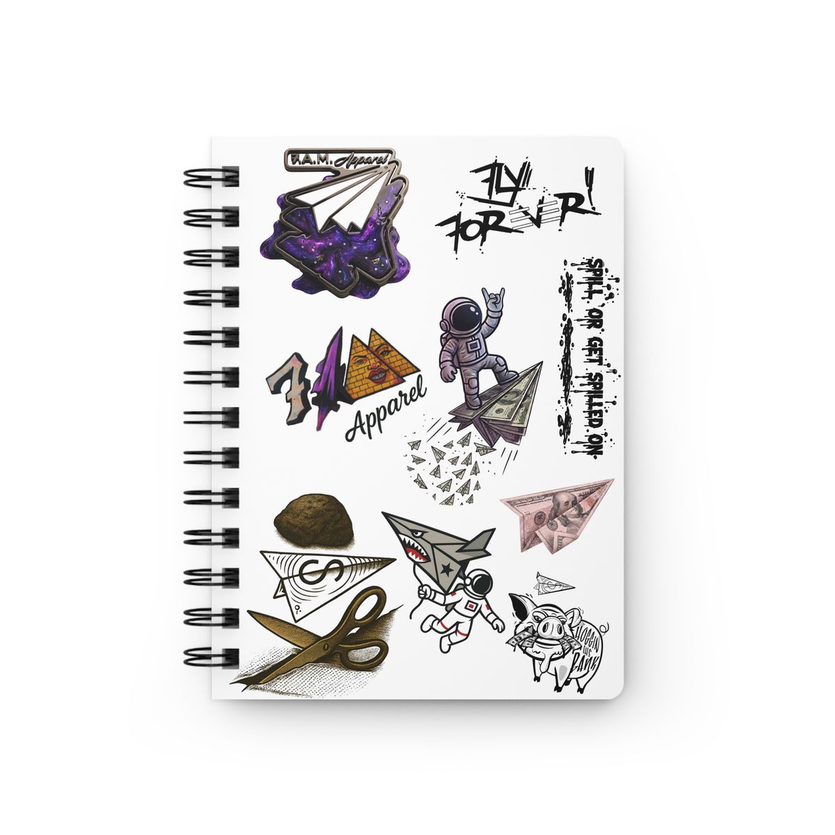 Sticker Spiral Notebook