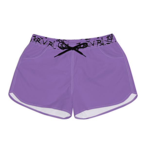 Purple Spill Paper Plane Women's Causal Shorts