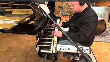 Performing my parts for the new EP.
