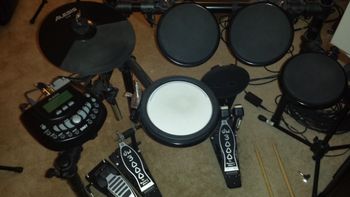 My Alesis DM7 electronic drum kit.
