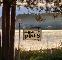 Playing at Knotty Pines on Clam Lake in Siren, WI