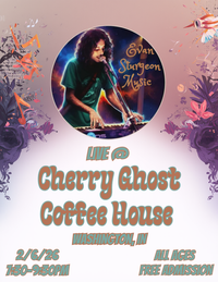Evan Sturgeon of Sturg and Friends live at Cherry Ghost Coffee House 