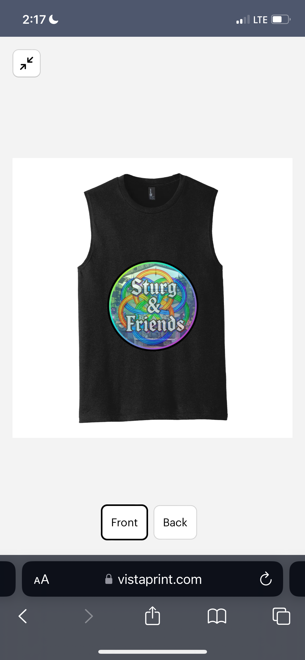 Sturg and Friends Black Tank