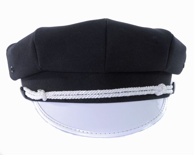 Customized Motorcycle Hat w/ Rope - Black Hat Color