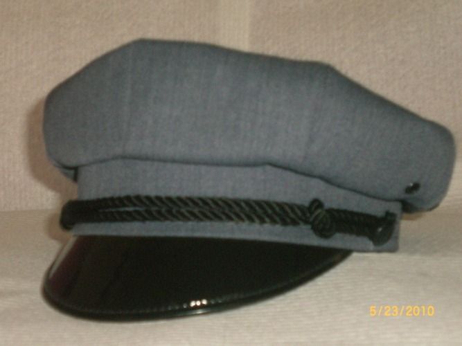 Customized Motorcycle Hat w/ Rope - Light Gray Hat Color