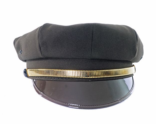 Customized Motorcycle Hat w/ Rope - Dark Brown Hat Color