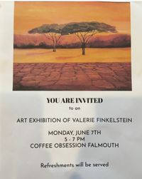 Valerie’s Finkelstein Art Exhibition, w/ live music!