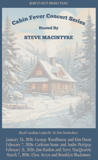 George Woodhouse, Kim Dunn & Steve MacIntyre @ Cabin Fever Concert Series