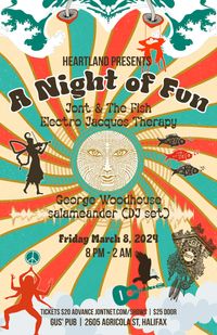 A Night of Fun @ Gus' Pub! Feat. George Woodhouse, Jont & The Fish, Electro Jacques Therapy, and Salameander (DJ set).