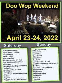 LAR ENTERPRISES PRESENTS -- Doo-Wop Weekend ** A weekend with the Stars of Doo-Wop & Rock and Roll**