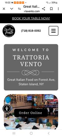TRATTORIA VENTO of Staten Island Presents The Fireflies