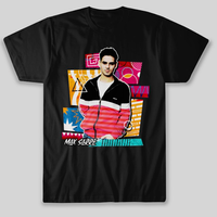 MS Geometric Black Tee