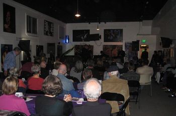 Dmitri Matheny Group @ 57th Street Gallery, Oakland 2/16/13 - Dmitri Matheny flugelhorn, Brad Buethe guitar, Ron Belcher bass, Deszon X Claiborne
