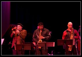 YOSHI'S [L-R] Dmitri Matheny, Charles McNeal, Dave Ellis. Photo by Scott Chernis.

