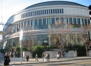Ruth Davies, Eddie Marshall and I performed with the San Francisco Symphony at Davies Symphony Hall. I snapped this on the way in. What an ominous fascade!
