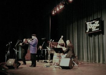 PALO ALTO JAZZ ALLIANCE Dr. Herb Wong produced this concert at the Cubberley Theater: Bart Platteau, Dmitri Matheny, Akira Tana, Ruth Davies, Amina Figarova.
