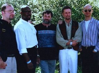 BIG SUR JAZZ FESTIVAL [L-R]: Dmitri Matheny, Mark Taylor, Bill Douglass, John Heller, Jason Lewis.
