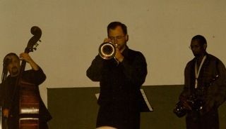 THE JAZZ BAKERY [L-R]: Tom Wakeling, Dmitri Matheny, Chuck Johnson, Culver City, California
