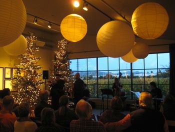 Long Meadow Ranch Winery & Farmstead St Helena CA 12/02/12 Dmitri Matheny, Clairdee, Dave Ellis, Matt Clark, Ruth Davies, Jim Zimmerman
