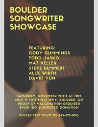 Boulder Songwriting Showcase