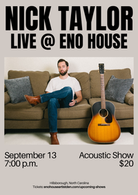 Nick Taylor Live @ Eno House
