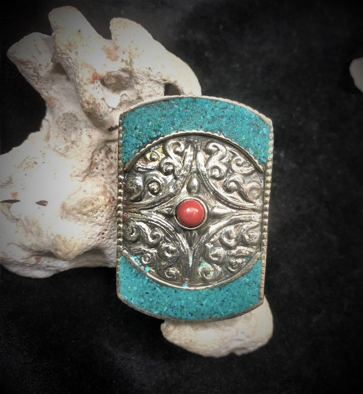 Coral Pearl Ring