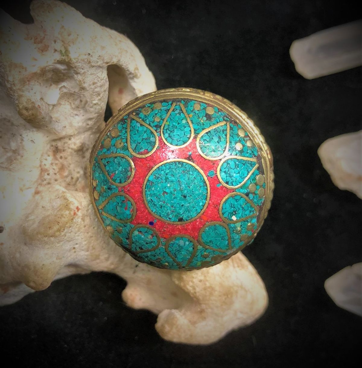 Boho Blue Moon Ring