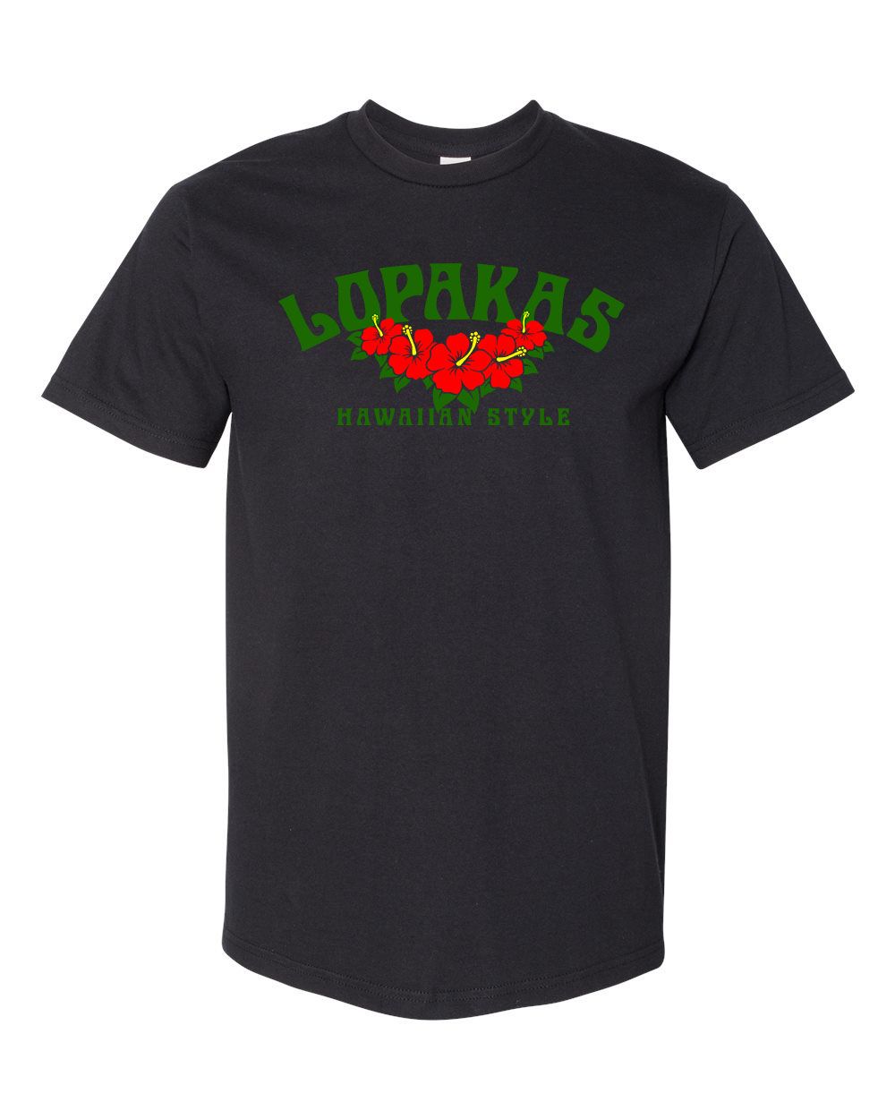 BLACK - HIBISCUS TEE 