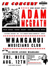 Adam McGrath at Whanganui Musicians Club
