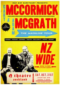 Mainline Tour: Gary McCormick & Adam McGrath Auckland