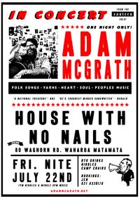 Adam McGrath House with No Nails House Concert