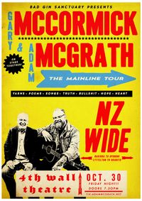 Adam McGrath and Gary McCormick Mainline Tour New Plymouth