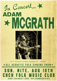Adam McGrath at the Christchurch Folk Music Club