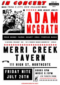 Adam McGrath at the Merri Creek Tavern